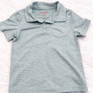 Cat & Jack Kids Light Gray Polo Shirt
